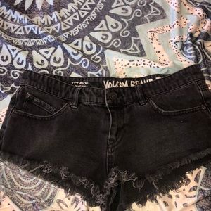Volcom Black Jean shorts